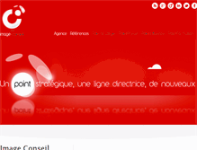Tablet Screenshot of image-conseil.fr